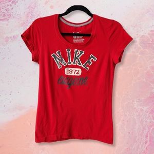Nike 1972 Euguene Red Slim Fit Short Sleeve Top